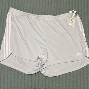 💘NWT Adidas Aeroready Lavender Purple Athletic Shorts 4X Pastel Tennis Prep